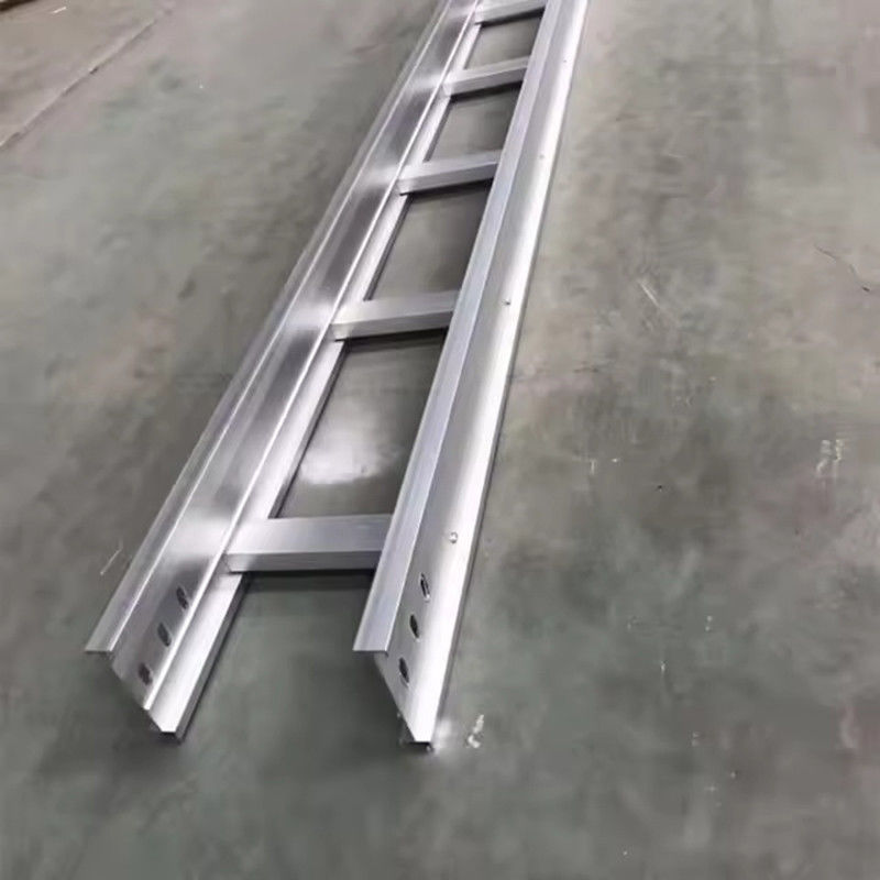 Sistema de bandeja de cabos tipo escada de aço galvanizado de carga pesada com capacidade de carga de 200 kg
