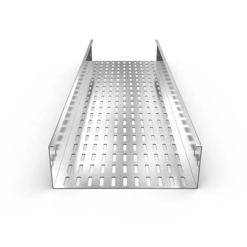Cable tray de aço inoxidável de prata resistência à corrosão instalação montada na parede permite