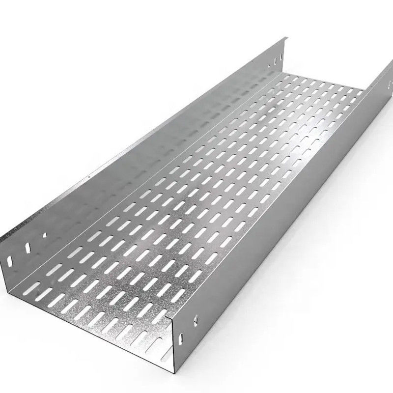 Cable tray de aço inoxidável de prata resistência à corrosão instalação montada na parede permite