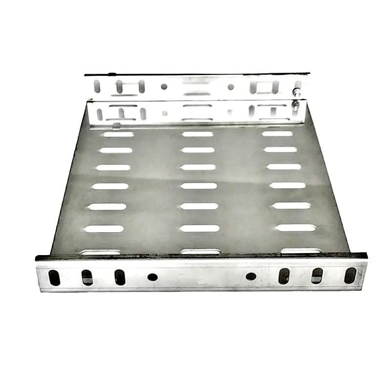 Excelente ventilação bandeja de cabo de aço inoxidável 1,2 mm-2,5 mm fácil instalação cor prateada