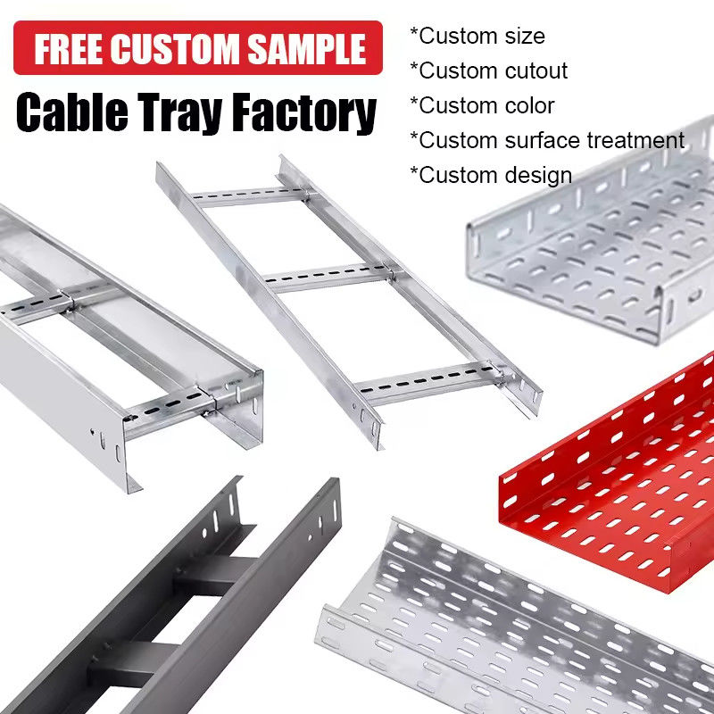 Cable Tray resistente à corrosão de tipo escada interior / exterior com acessórios