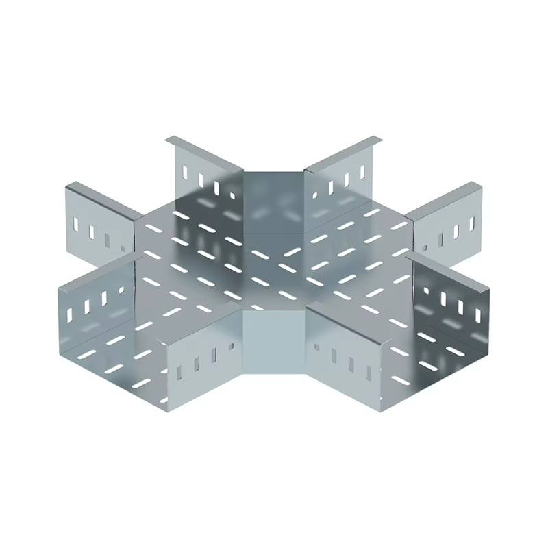 Caixa de cabos galvanizados com fundo sólido e perfurado para instalação na parede e no chão