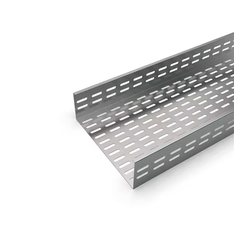 Bandeja de cabos de aço galvanizado com certificação ISO9001 para uso industrial e comercial com construção em liga de alumínio
