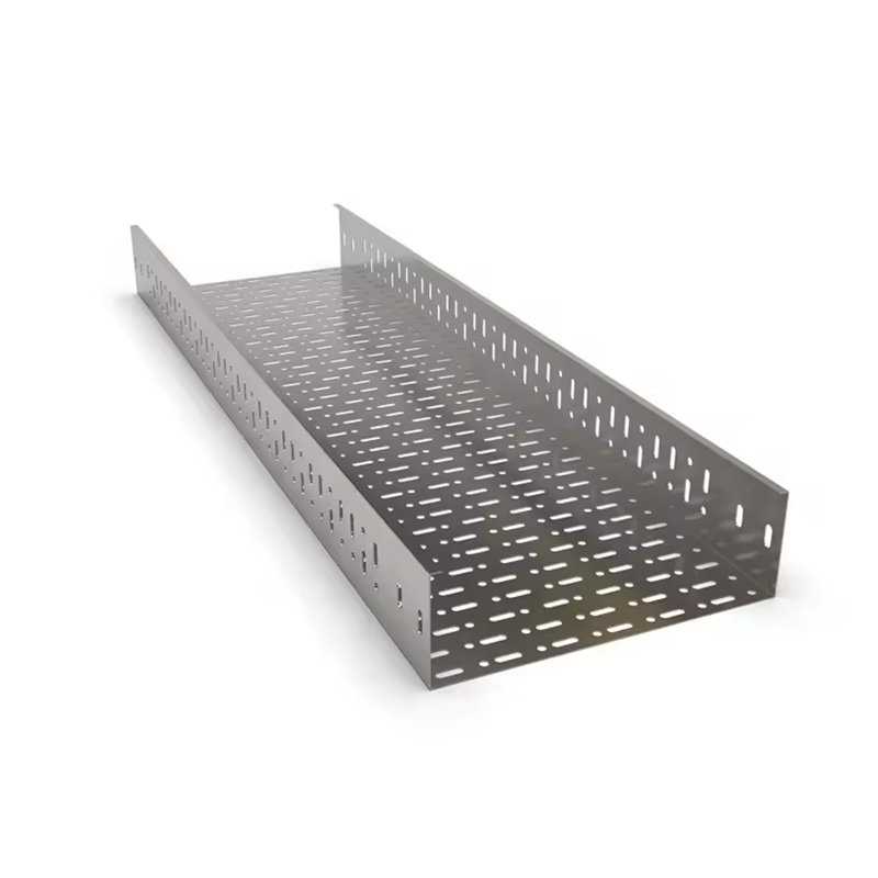 Bandeja de cabos de aço galvanizado com certificação ISO9001 para uso industrial e comercial com construção em liga de alumínio